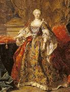 Louis Michel van Loo Portrait of Elisabeth Farnese painting